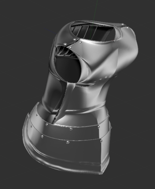 ３D 西洋甲冑　胴体のみ   armor   盔甲      갑옷         　armatura　armure　Rüstung　armadura　 броня