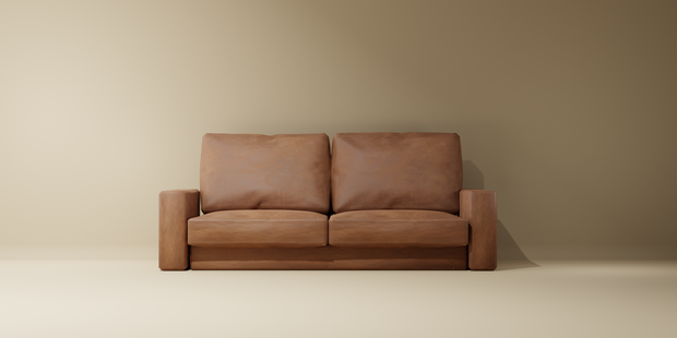 Matte_leather_sofav1.0.0 - 皮製ソファー [3Dモデル]