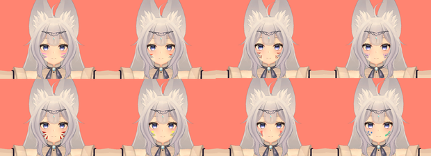 [ウルフェリア]Wolferia Face Painting Texture