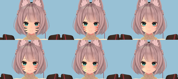 [さねこ, 京狐 ] saneko, kyoko Face Painting Texture