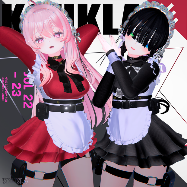  【セレスティア】【竜胆】| Selestia & Rindo Maid Cosplay