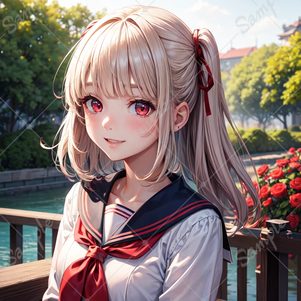 AI生成 制服ボブカットの女の子2 アイコンに最適