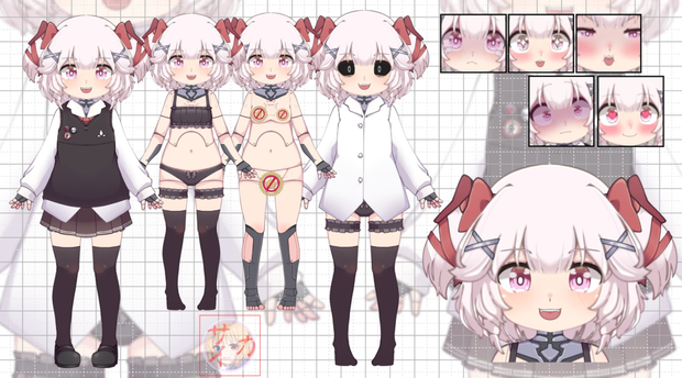 Yuumi type Rigged Premade Nonexclusive Live2D VTuber Model