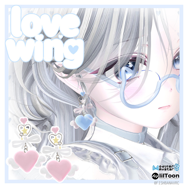 ♡10日限定セール♡ Love wing earring♡ラブウィング・ピアス ♡MA対応♡