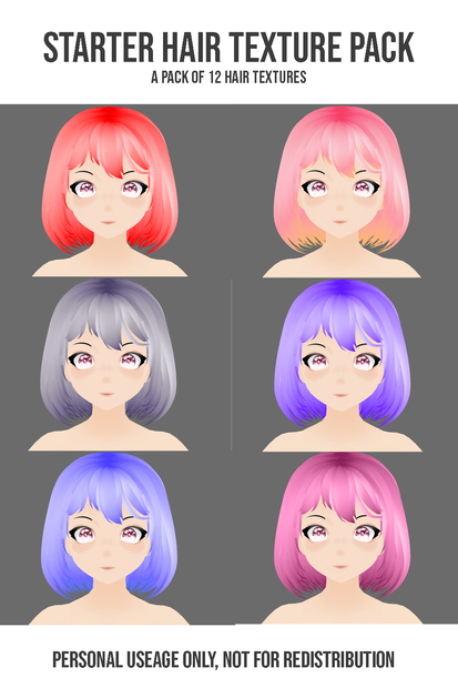 The Starter Hair Texture Pack