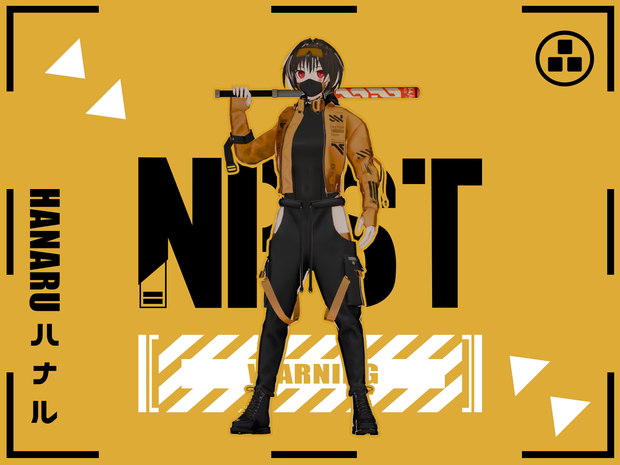 Original 3D model Hanaru(ハナル) V1(Remake)!