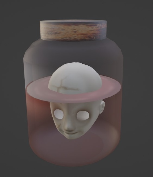 Doll Head Jar