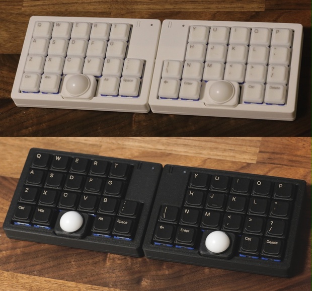 Pyuron オーソリニア 無線ダブルトラックボールキーボード