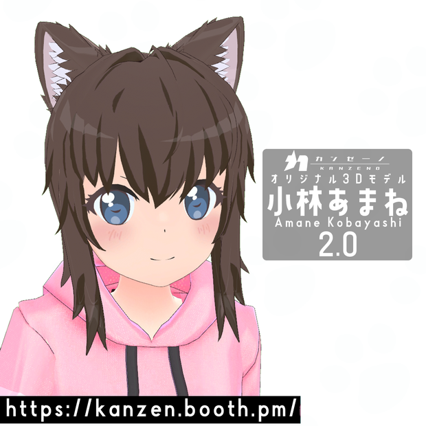 オリジナル3Dモデル 『小林 あまね 2.0』