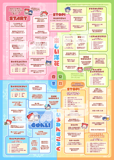 楽しい洋花いちねんすごろく