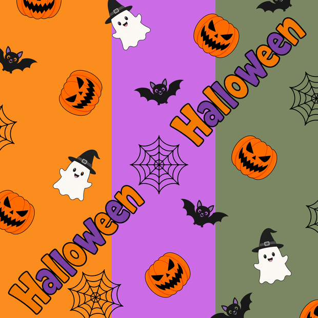 Halloween ハロウィン　秋　デジタルペーパー3枚セット｜背景素材・デジタル手帳・壁紙・ラッピング