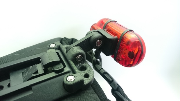 ORTLIEB（オルトリーブ）サドルバックＳ、Ｍ用CATEYE（キャットアイ）テールライトアタッチメント ゆるふわーくす BOOTH