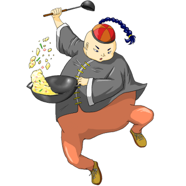 立ち絵素材　中華料理人 (400×400pixel)