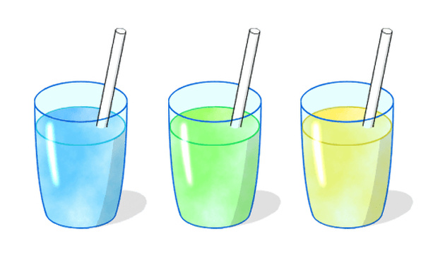 イラスト素材 スムージードリンク 3色