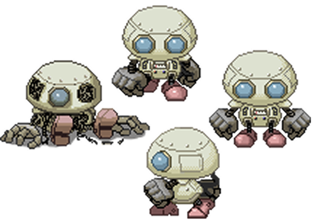 ロボット歩行グラフィック 72×72pxサイズ +おまけ画像