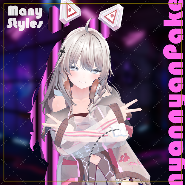 【しなの対応】にゃんにゃんぱーかー-nyannyanPaker-
