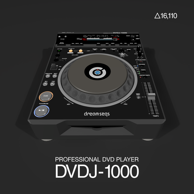 DVDJ-1000 Professional DVD Player 3D Asset