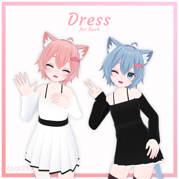 『ラスク (Rusk)』スカート付きドレス Dress with Skirt