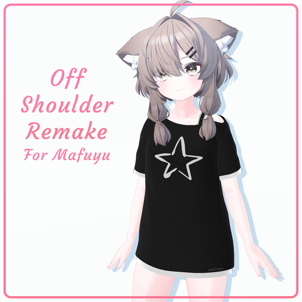 『真冬 (Mafuyu)』 オフショルダーシャツ Remake