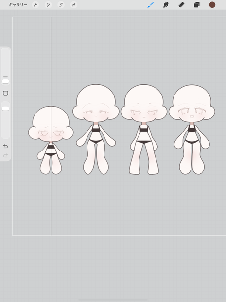 もちっとしたミニキャラ素体