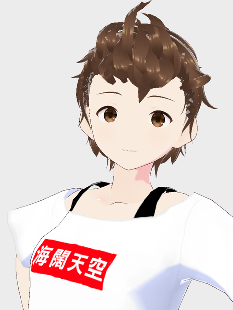 VRoid用　男女兼用　前髪　リーゼント　ポンパドール