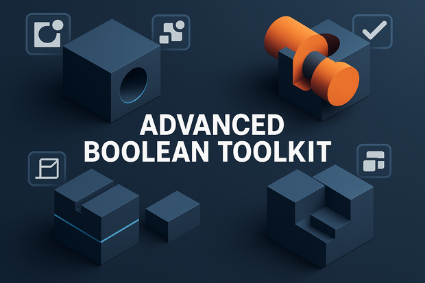 【ブレンダーアドオン】Advanced Boolean Toolkit - KSYN（ブール操作効率化アドオン）