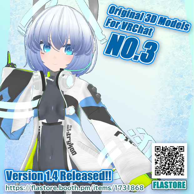 VRChat向けオリジナル3Dモデル 「NO.3」