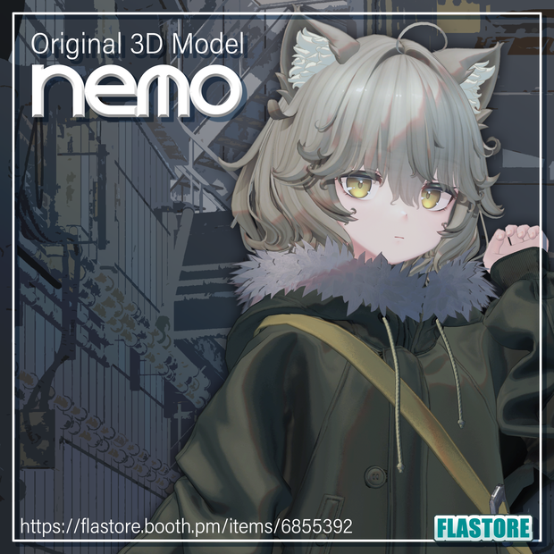 VRChat向けオリジナル3Dモデル「Nemo」Mobile対応