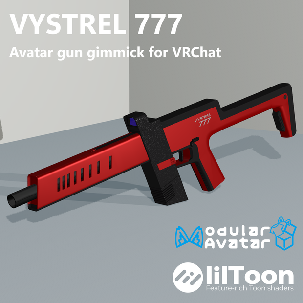 【SALE!!】【VRC想定】Vystrel 777 PCC【射撃ギミック付き】