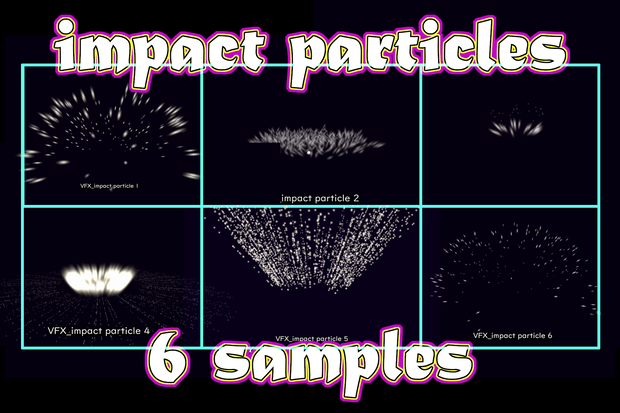Unity VFX impact particles(衝撃エフェクトセット)