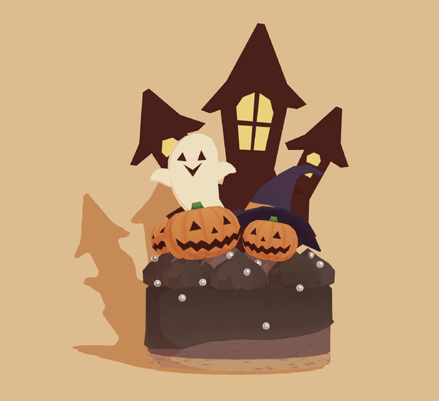 （３Dモデル）ハロウィン・ケーキ