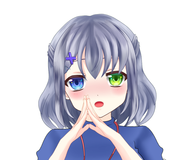 【VTuber向け】指先を合わせた手　Vtuber素材【商用利用OK】
