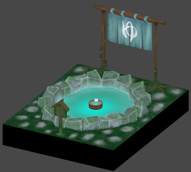 【3D背景モデル】model_onsen