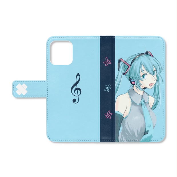 初音ミク　手帳型スマホケース　Newdays制服　コンビニ　iXima 初音ミク 手帳型スマホケース Newdays制服 コンビニ iXima