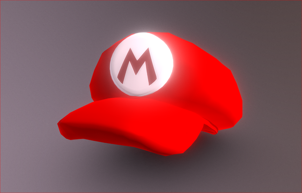 Mario's Cap (Super Mario Bros) 3D Clothing 3D Model VRChat マリオの帽子（スーパーマリオブラザーズ）3D衣類3DモデルVRChat