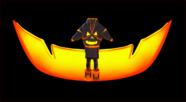 🎃 X'd Hoodie - Halloween Remix 🎃3D Clothing 3D Model VRChat 🎃X'd パーカー - ハロウィンリミックス🎃3D 衣類 3D モデル VRChat