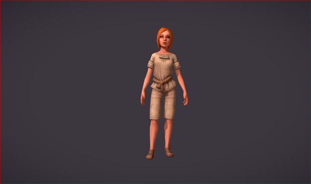 Girl with clothes Worker set 3D Clothing 3D Model VRChat 服を着た女の子 労働者セット 3D 衣類 3D モデル VRChat