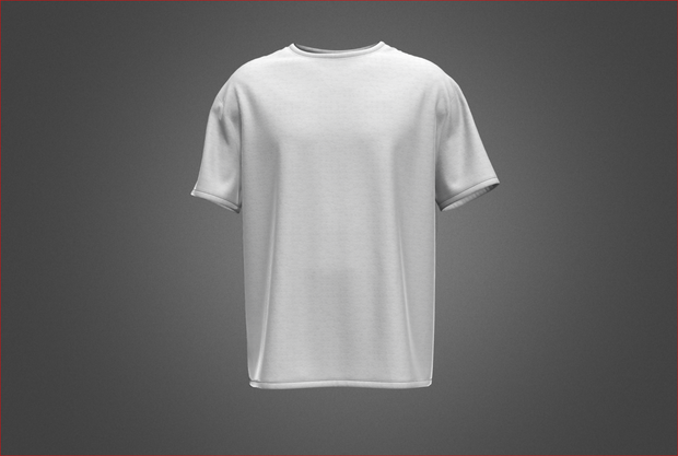 Oversized t-shirt 3D Clothing 3D Model VRChat オーバーサイズTシャツ3D衣類3DモデルVRChat