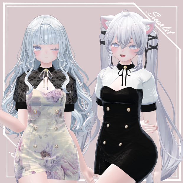 【SIO】GirlyTightOnepiece【VRChat】