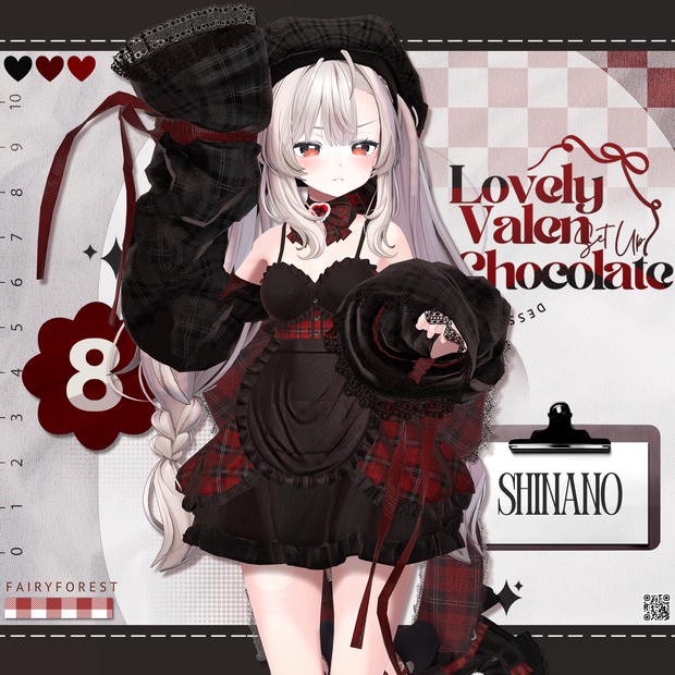 ♥【8アバター対応】Lovely Valen Chocolate Set Up