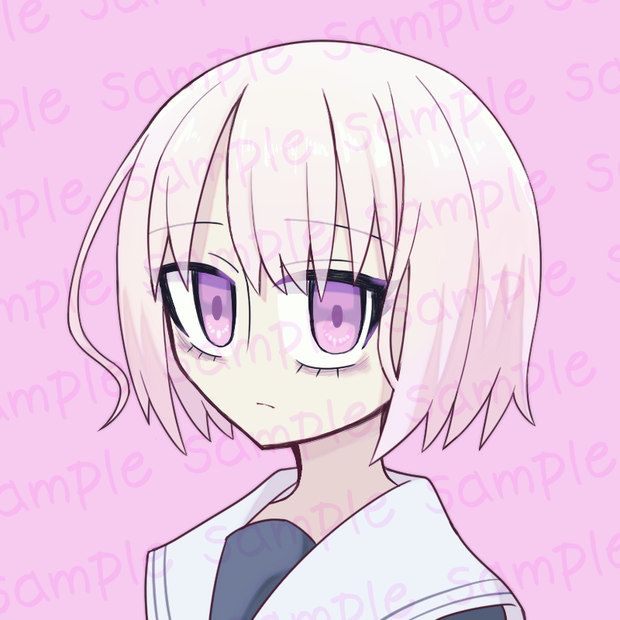 精神が疲れている女の子のアイコン