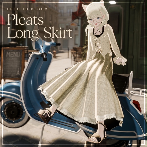 【ARB001】Pleats Long Skirt / Lapwing・Marycia・しなの対応