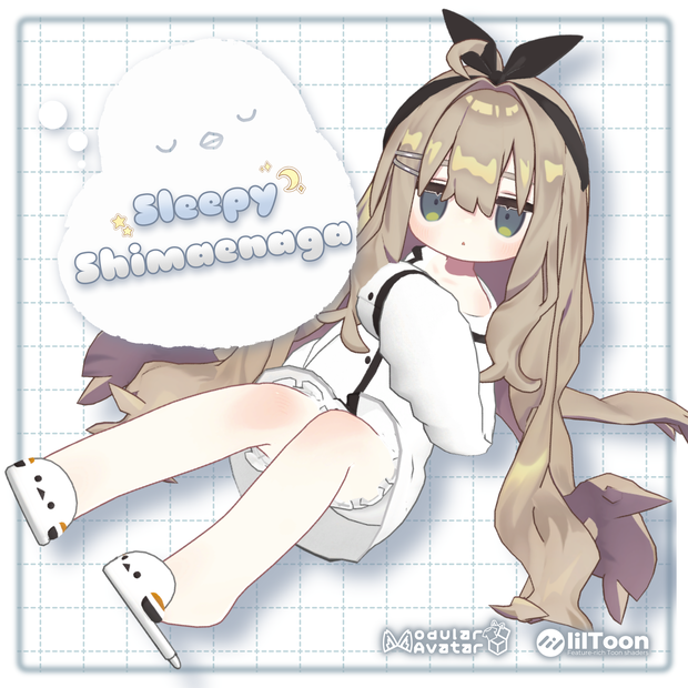 【キプフェル / コロネ / Noix対応】Sleepy​ Shimaenaga【VRChat想定衣装】