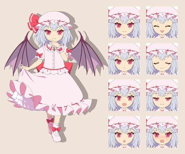レミリア・スカーレット　立ち絵素材