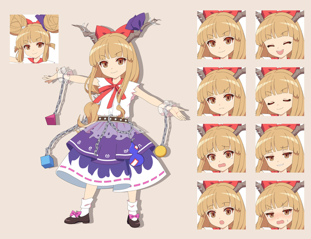 伊吹萃香　立ち絵素材