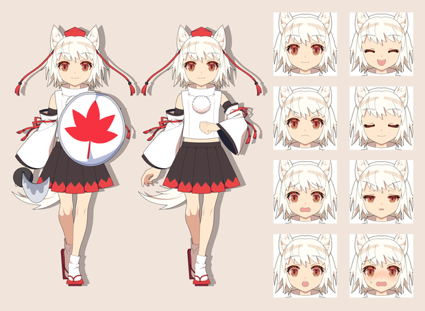 犬走椛　立ち絵素材