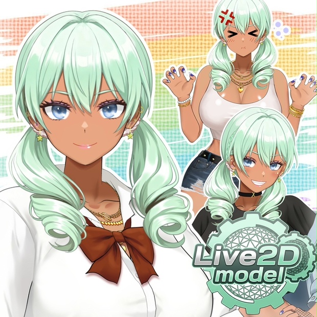 【Live2d モデル /model】黒ギャル / Kuro Gyaru