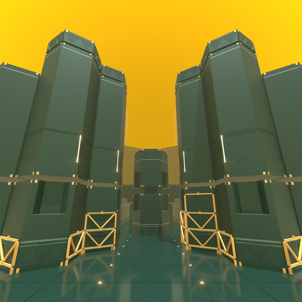 【無料/Free】Blender用VR訓練所風3D背景モデル