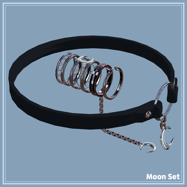 [Moon Set] ring＆choker