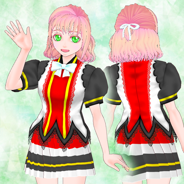 【VRM】ふわふわアイドルっぽい3Dモデル【VRoidStudio】